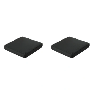 Afbeelding van Madison Lounge Profi Line Zitkussen Rib black Ca. 73x73 cm Set van 2