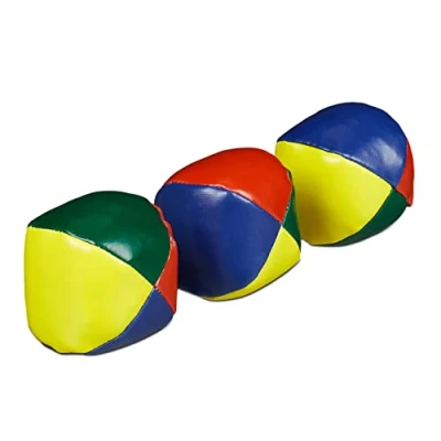 Afbeelding van Relaxdays jongleerballen set van 3 jongleerset juggling balls