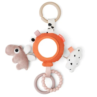 Afbeelding van Done By Deer Speeltje To Go Activity Mirror Happy Clouds Papaya