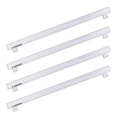 Afbeelding van SEBSON® 4 x ledlampen S14S, 50 cm, 8 W (vervangt 60 W), 880 lm, 150 graden, warm wit