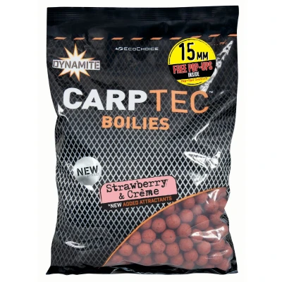 Afbeelding van Dynamite Baits Carptec Strawberry &amp; Crème Boilies 20mm (1.8kg)