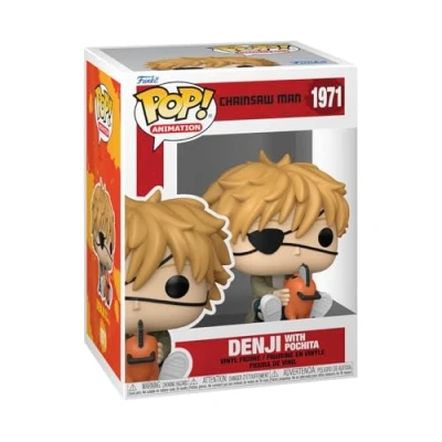 Afbeelding van Funko Pop! Animation : Chainsaw Man Denji &amp; Pochita Figurine en vinyle de collection Idée cadeau Produit officiel Jouets pour enfants et adultes Anime Fans