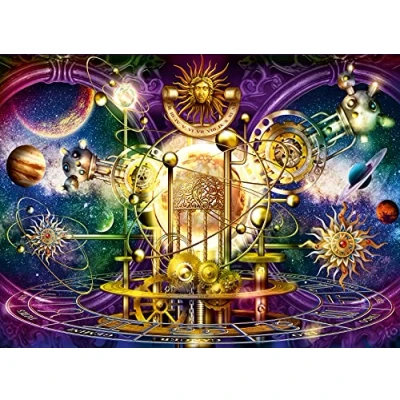 Image de Puzzle 500 Pièces Ravensburger Système solaire doré