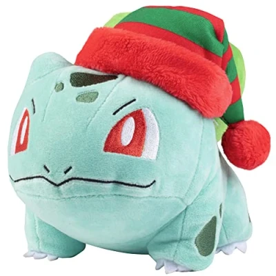 Afbeelding van Pokemon Bulbasaur With Striped Hat Pluche Knuffel (20 cm)