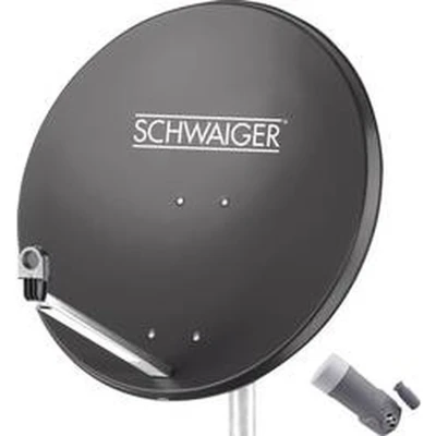 Afbeelding van Schwaiger satellietinstallatie voor 1 satelliet satellietschotel 80 cm, antraciet, LNB aansluiting