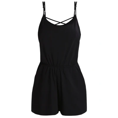Afbeelding van Urban Classics Ladies Short Spaghetti Jumpsuit, Dames, Maat: 4XL, Black