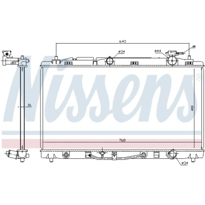 Afbeelding van Nissens Radiateur 646812
