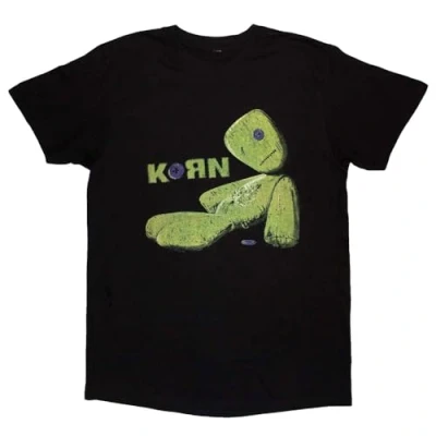 Afbeelding van Rock Off officially licensed products Korn Issues Tracklist T shirt, zwart.