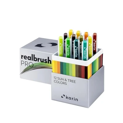 Afbeelding van Karin Realbrush PRO Set 12 stuks Sun and Tree