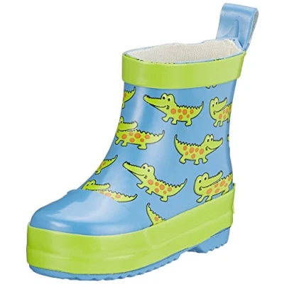 Afbeelding van Playshoes Korte Regenlaarzen Krokodillen Blauw/groen Maat 20