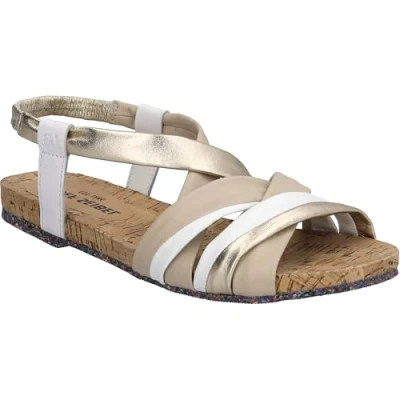 Afbeelding van Josef Seibel Sandalen, Dames, Maat: 40, Beige/white Leer