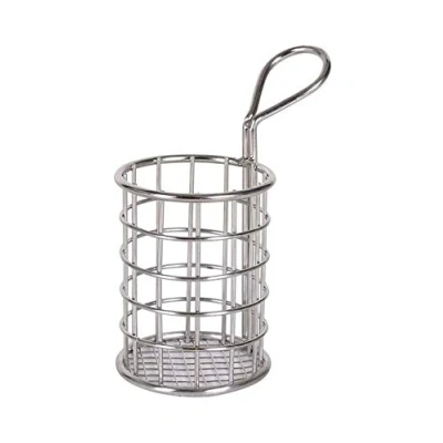 Afbeelding van Mand voor aperatieven Roestvrij staal Rond (o 7 x 9 cm)