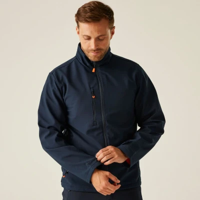 Afbeelding van Regatta Thermogen Powercell 5000 Heated Softshell Jacket RG739 Navy/Magma Orange M