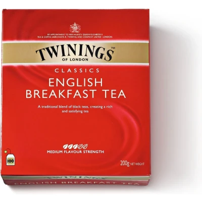 Afbeelding van Twinings English Breakfast Thee 100 zakjes