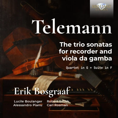 Afbeelding van Erik Bosgraaf Telemann: Trio Sonatas For Recorder And Viola Da G (CD)