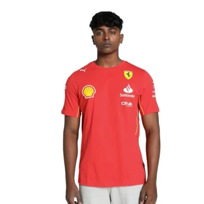Afbeelding van PUMA Scuderia Ferrari 2024 Team T shirt voor heren, Verbrand rood, XXL