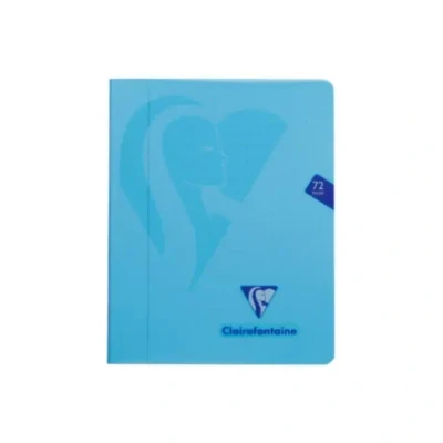 Afbeelding van Clairefontaine schrift mimesys voor ft A5, 72 bladzijden, kaft in PP, geruit 4 x 8, geassorteerde kleuren