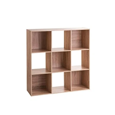Afbeelding van 5Five Boekenkast 9 Vaks 100,5x32cm Natuurlijk eiken