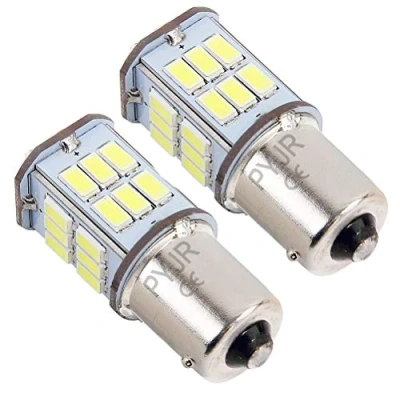 Afbeelding van PYJRIN P21w Ba15s 1156 led lamp, 12 V, 24 achteruitrijlicht, 5 W, wit licht, voor boot, camper, auto, mistlampen, dagrijverlichting enz (2 stuks)