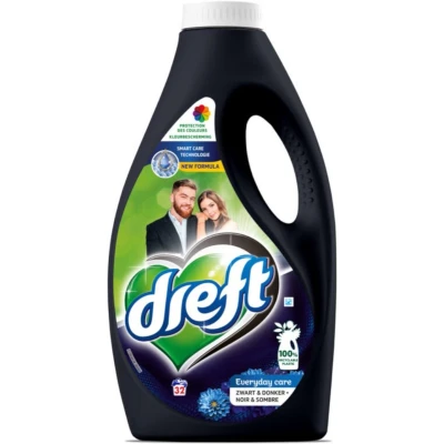 Afbeelding van Dreft Vloeibaar Wasmiddel Zwart &amp; Donker 32 Wasbeurten 1,6 liter