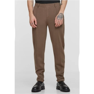 Afbeelding van Urban Classics Cropped Interlock Trainingsbroek, Heren, Maat: 31, Chalkbrown