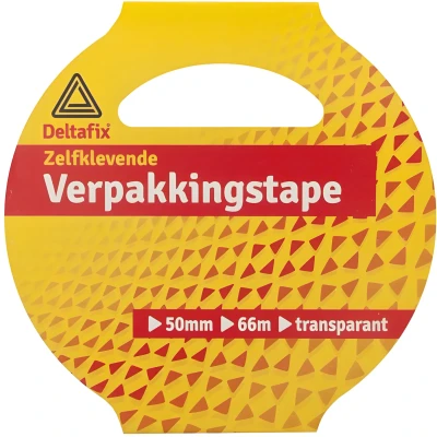 Afbeelding van Deltafix Verpakkingstape Transparant 50mm X 66m1