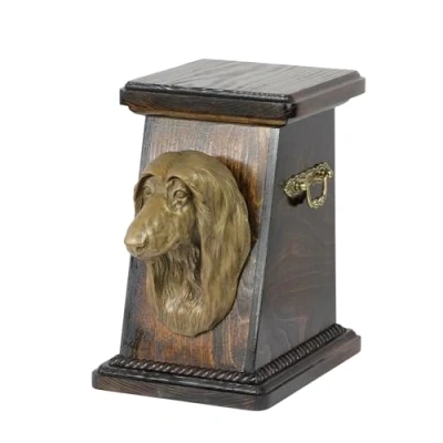 Afbeelding van Elegante urn hond voor Afghan Hound met hondenbuste ter nagedachtenis