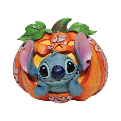 Afbeelding van Disney Traditions Beeldje Stitch O&#039;Lantern 10x16 cm