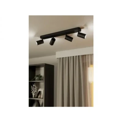 Afbeelding van EGLO connect.z Telimbela Z Smart Spot GU10 58 cm Zwart Instelbaar RGB &amp; wit licht Dimbaar Zigbee