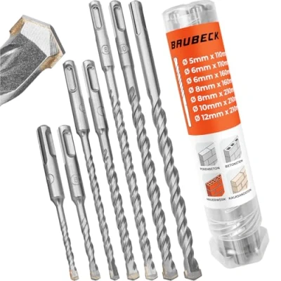 Afbeelding van BAUBECK 7 delige betonboor Ø 5 12 mm