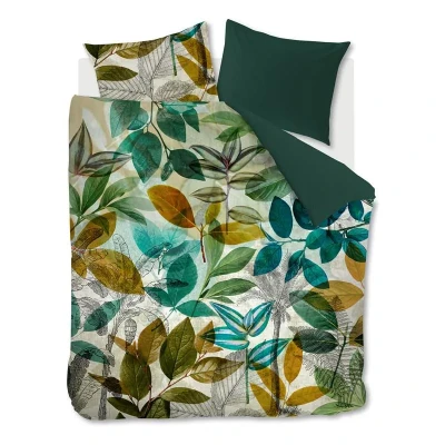 Afbeelding van Beddinghouse Mason Flanel Dekbedovertrek Tweepersoons 200x200/220 cm Groen