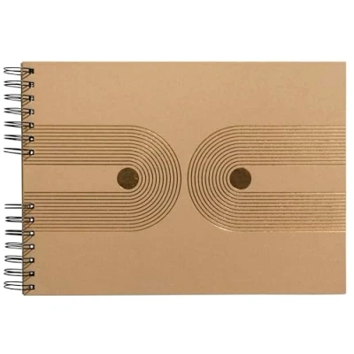 Afbeelding van Exacompta, Fotoalbum, Fotoalbum mit Spiralbindung, 50 Seiten schwarz, 32x22 cm, Graphik (32 x 22 cm)