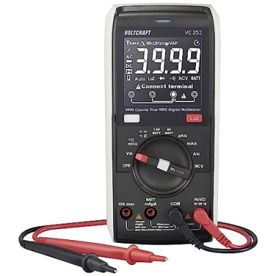 Afbeelding van VOLTCRAFT VC252 Multimeter Kalibratie (ISO) Digitaal CAT III 600 V Weergave (counts): 4000