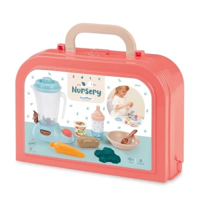 Afbeelding van Ecoiffier Verzorging Baby&#039;s Voedingsset in Koffer, 8dlg.