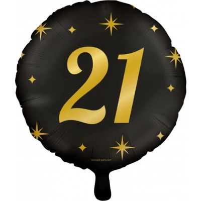 Afbeelding van Helium Ballon 21 jaar Classy 45cm per stuk