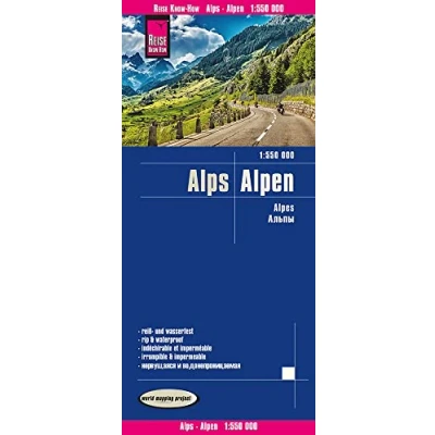 Afbeelding van Reise Know How Landkarte Alpen 1:550.000