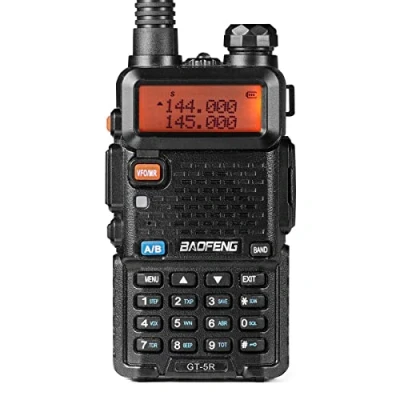 Afbeelding van BAOFENG GT 5R Verbeterde walkietalkie, dubbelband, UHF VHF, twee weg radio, lang bereik, draagbare amateurradio, met 144 146/430 440 MHz, 128 kanalen, 1800 mAh batterij, Chirp ondersteuning