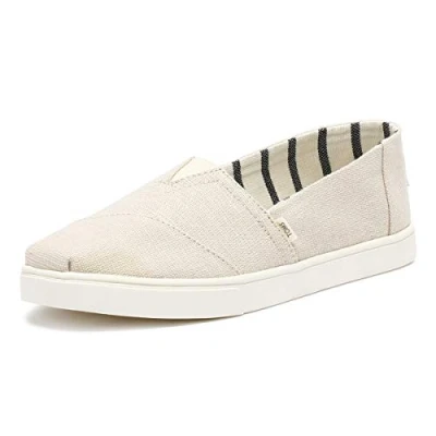 Afbeelding van TOMS Vegan Alpargata Instappers, Dames, Maat: 35.5, Natural Textiel