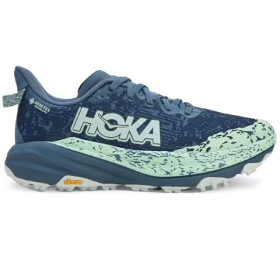Afbeelding van HOKA Speedgoat 6 Trail hardloopschoenen, Dames, Maat: 36 2/3, Thunder cloud/mint fluorite Textiel/ synthetisch