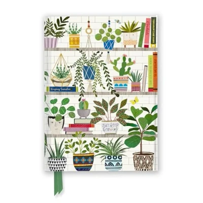 Afbeelding van Flame Tree Notebooks Georgia Breeze: Books &amp; Plants (Foiled Journal)