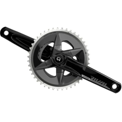 Afbeelding van SRAM Rival 1 AXS D1 Quarq Road DUB Wide Vermogensmeter Krukasset 2 x 12 speed 43/30T, zwart