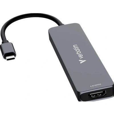Afbeelding van Verbatim Hub USB C multipoort 7 poorts (USB C, 7 Havens), Docking station + hub, Grijs
