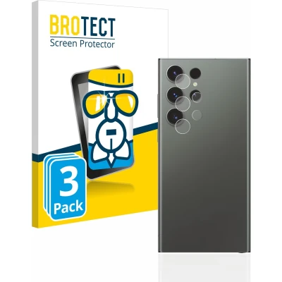 Afbeelding van BROTECT Screenprotector voor Samsung Galaxy S23 Ultra (ALLEEN Camera Lens) Folie Beschermfolie Beschermglas transparant (3 Stuks)