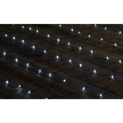 Afbeelding van Sygonix Kerstboomverlichting Buiten 230 V/50 Hz 200 LED Koudwit (l x b) 300 cm