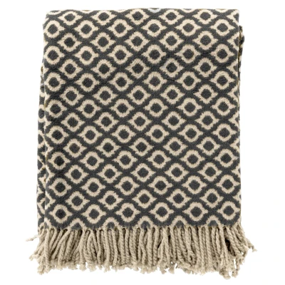 Afbeelding van Hoii ISABELLA Plaid 150x200 cm Raven Zwart Multicolor