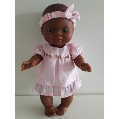 Afbeelding van Poppenkleding Zomerjurk + Hoofdband Mini Mommy Roze Meisjes 33 37 Cm