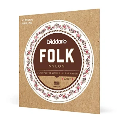 Afbeelding van D&#039;Addario EJ32C Folk Nylon Strings Ball End Klassieke gitaarsnaren