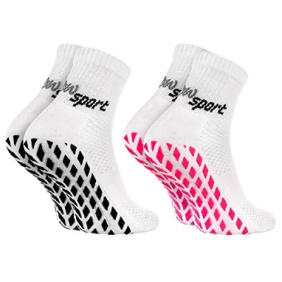 Afbeelding van Rainbow Socks Neon sportsokken voor dames en heren, 2 x wit