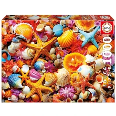 Afbeelding van Educa Puzzel van 1000 stukjes voor volwassenen Schelpenverlijming Inclusief Fix Lijm. Afmetingen: 68 x 48 cm. Vanaf 14 jaar (20246)