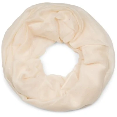 Afbeelding van styleBREAKER Elegante effen glinsterende buissjaal voor dames 01018090, Crème/beige.